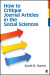 How to Critique Journal Articles in the Social Sciences